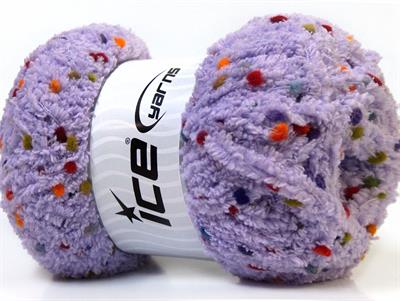 4x100gr. PUFFY POMPOM Mikro Fiber Leylak Yumoş Bük. Sakallı Bük., Kışlık, Bebe, Kalın