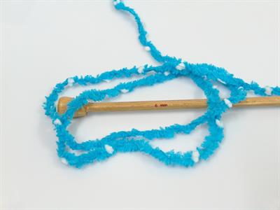 4x100gr. PUFFY POMPOM Mikro Fiber Turkuaz Yumoş Bük. Sakallı Bük., Kışlık, Bebe, Kalın