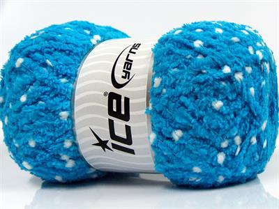 4x100gr. PUFFY POMPOM Mikro Fiber Turkuaz Yumoş Bük. Sakallı Bük., Kışlık, Bebe, Kalın