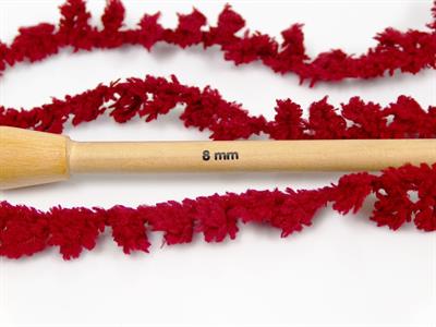 4x100gr. PUFFY POPCORN Mikro Fiber Koyu Bordo Yumoş, Sakallı, Kışlık, Ponpon, Çok Kalın