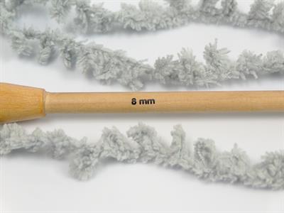 4x100gr. PUFFY POPCORN Mikro Fiber Açık Gri Yumoş, Sakallı, Kışlık, Ponpon, Çok Kalın