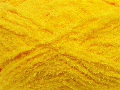 4x100gr. PUFFY Mikro Fiber Sarı Yumoş, Sakallı, Kışlık, Bebe, Kalın