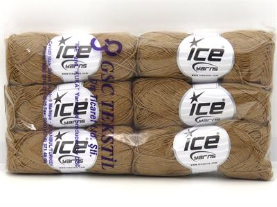 6x50gr. PUNCH Pamuk Kahverengi Yazlık İplikler, Pamuk