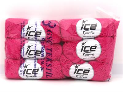 6x50gr. PUNCH Pamuk Fuşya Yazlık İplikler, Pamuk