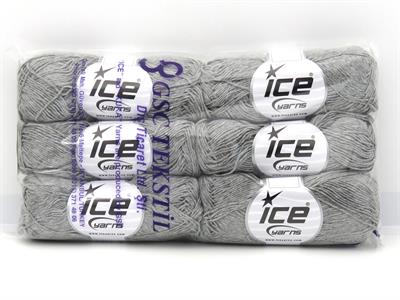 6x50gr. PUNCH Pamuk Gri Melanj Yazlık İplikler, Pamuk