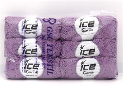 6x50gr. PUNCH Pamuk Leylak Yazlık İplikler, Pamuk