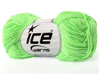 6x50gr. PUNCH Pamuk Neon Yeşil Yazlık İplikler, Pamuk