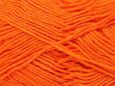 6x50gr. PUNCH Pamuk Neon Turuncu Yazlık İplikler, Pamuk