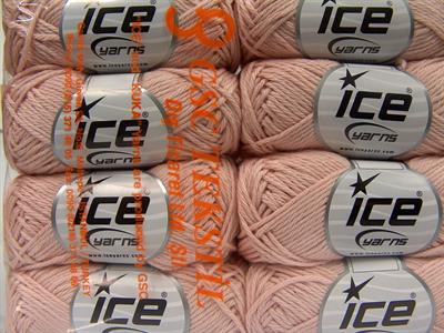 8x50gr. PURE COTTON Pamuk Bebe Pembesi Bebe, Yazlık İplikler, Pamuk, Düz iplikler, %100 Pamuk, Worsted