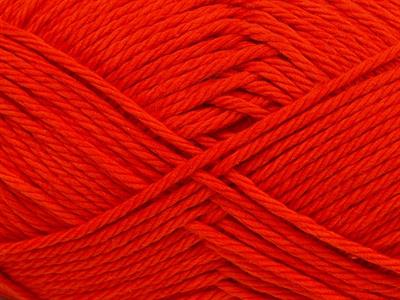 8x50gr. PURE COTTON Pamuk Koyu Turuncu Bebe, Yazlık İplikler, Pamuk, Düz iplikler, %100 Pamuk, Worsted