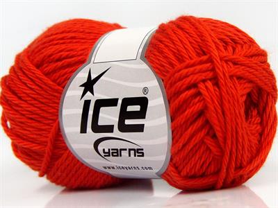8x50gr. PURE COTTON Pamuk Koyu Turuncu Bebe, Yazlık İplikler, Pamuk, Düz iplikler, %100 Pamuk, Worsted