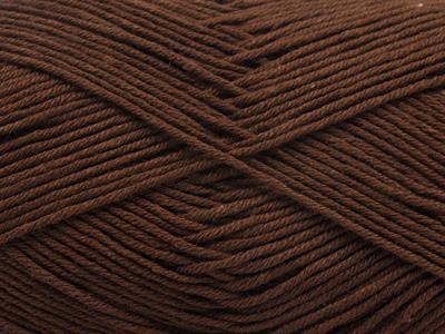 8x50gr. PURE COTTON FINE Pamuk Kahverengi Bebe, Yazlık İplikler, Pamuk, %100 Pamuk