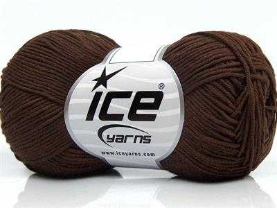 8x50gr. PURE COTTON FINE Pamuk Kahverengi Bebe, Yazlık İplikler, Pamuk, %100 Pamuk