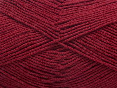 8x50gr. PURE COTTON FINE Pamuk Bordo Bebe, Yazlık İplikler, Pamuk, %100 Pamuk