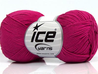 8x50gr. PURE COTTON FINE Pamuk Fuşya Bebe, Yazlık İplikler, Pamuk, %100 Pamuk