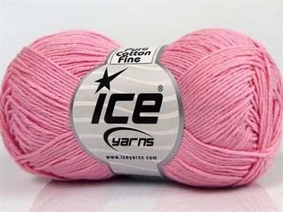 8x50gr. PURE COTTON FINE Pamuk Açık Pembe Bebe, Yazlık İplikler, Pamuk, %100 Pamuk