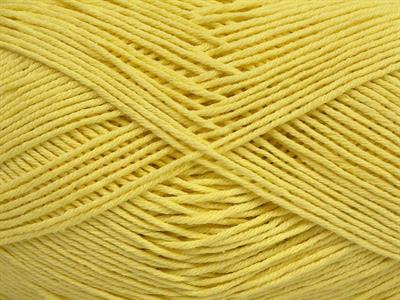 8x50gr. PURE COTTON FINE Pamuk Açık Sarı Bebe, Yazlık İplikler, Pamuk, %100 Pamuk