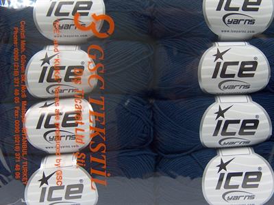 8x50gr. PURE COTTON FINE Pamuk lacivert Bebe, Yazlık İplikler, Pamuk, %100 Pamuk