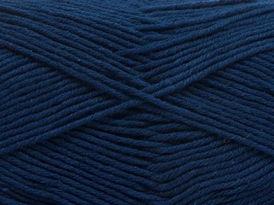 8x50gr. PURE COTTON FINE Pamuk lacivert Bebe, Yazlık İplikler, Pamuk, %100 Pamuk