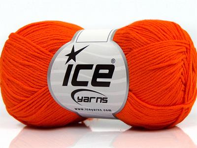 8x50gr. PURE COTTON FINE Pamuk Turuncu Bebe, Yazlık İplikler, Pamuk, %100 Pamuk