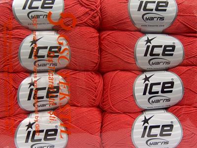 8x50gr. PURE COTTON FINE Pamuk Somon Bebe, Yazlık İplikler, Pamuk, %100 Pamuk