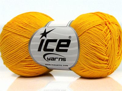 8x50gr. PURE COTTON FINE Pamuk Sarı Bebe, Yazlık İplikler, Pamuk, %100 Pamuk