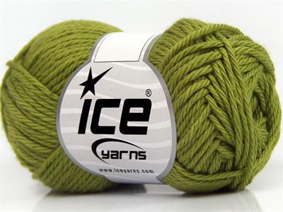 8x50gr. PURE COTTON Pamuk Açık Yeşil Bebe, Yazlık İplikler, Pamuk, Düz iplikler, %100 Pamuk, Worsted