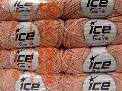 8x50gr. PURE COTTON Pamuk Açık Pembe Bebe, Yazlık İplikler, Pamuk, Düz iplikler, %100 Pamuk, Worsted