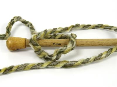 Lot of 2 x 200gr Skeins Ice Yarns PUZZLE WOOL CHUNKY (35% Wool) Yarn Brown Cream Grey Orange Green