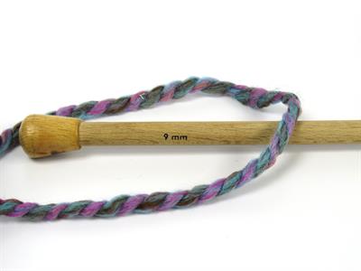 Lot of 2 x 200gr Skeins Ice Yarns PUZZLE WOOL CHUNKY (35% Wool) Yarn Turquoise Shades Copper Fuchsia Camel