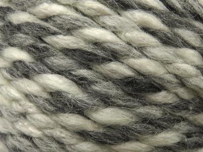Lot of 2 x 200gr Skeins Ice Yarns PUZZLE WOOL CHUNKY (35% Wool) Yarn Grey Shades White