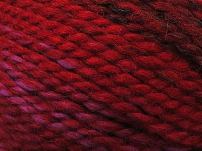 Lot of 2 x 200gr Skeins Ice Yarns PUZZLE WOOL WORSTED (35% Wool) Yarn Red Shades Lilac Black White