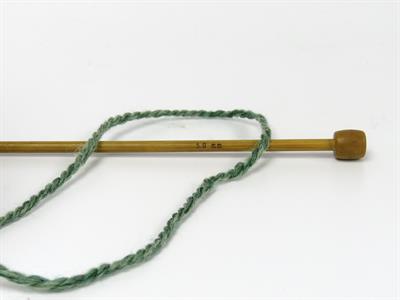 Lot of 2 x 200gr Skeins Ice Yarns PUZZLE WOOL WORSTED (35% Wool) Yarn Green Blue Cream