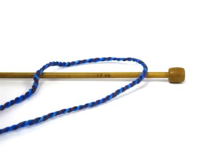 Lot of 2 x 200gr Skeins Ice Yarns PUZZLE WOOL WORSTED (35% Wool) Yarn Blue Shades Green Copper