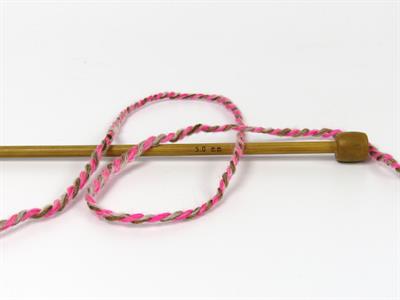 Lot of 2 x 200gr Skeins Ice Yarns PUZZLE WOOL WORSTED (35% Wool) Yarn Pink Shades Grey Camel