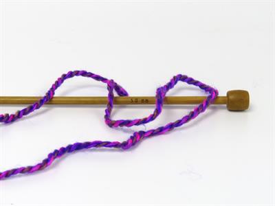 Lot of 2 x 200gr Skeins Ice Yarns PUZZLE WOOL WORSTED (35% Wool) Yarn Purple Pink Turquoise Gold