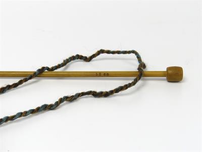 Lot of 2 x 200gr Skeins Ice Yarns PUZZLE WOOL WORSTED (35% Wool) Yarn Brown Shades Turquoise