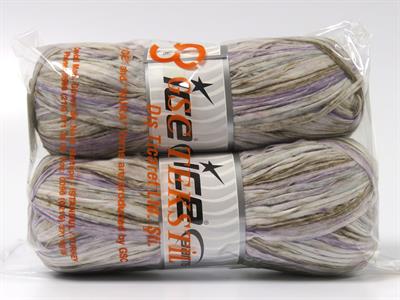 2x100gr. RAFFIA COLOR  Yeşil, Beyaz, Leylak, Deve Tüyü Şerit, Yazlık İplikler, Worsted