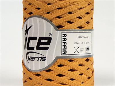Lot of 2 x 100gr Skeins Ice Yarns RAFFIA (100% Viscose) Yarn Light Bronze Brown