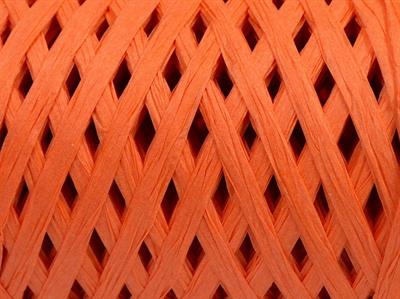 2x100gr. RAFFIA Viskon Açık Turuncu Şerit, Viskon, Yazlık İplikler, %100 Viskon, Worsted