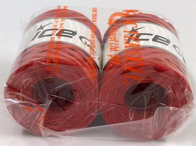2x100gr. RAFFIA MULTI Viskon Kırmızı Tonları Şerit, Viskon, Yazlık İplikler, %100 Viskon, Worsted
