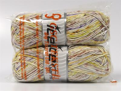 2x100gr. RAFFIA TWIST COLOR  Beyaz, Mor, Sarı, Deve Tüyü, Bakır Yazlık İplikler, Worsted