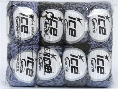 8x50gr. RIHANNA Akrilik, Yün Siyah Kışlık, Yün, Batik Desenli, Akrilik