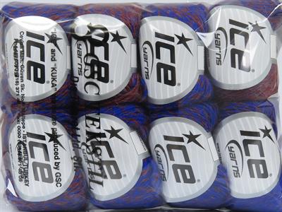 8x50gr. RIHANNA Akrilik, Yün Mavi, Bordo Kışlık, Yün, Batik Desenli, Akrilik