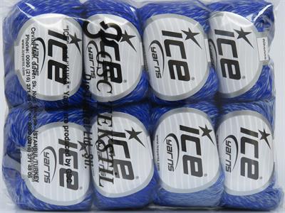 8x50gr. RIHANNA Akrilik, Yün Mavi Tonları Kışlık, Yün, Batik Desenli, Akrilik