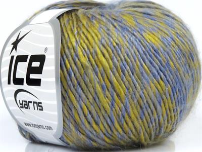 8x50gr. RIHANNA Akrilik, Yün Leylak, Zeytin Yeşili Kışlık, Yün, Batik Desenli, Akrilik