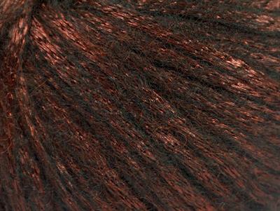 Lot of 8 Skeins Ice Yarns ROCK STAR (19% Merino Wool) Yarn Copper Black