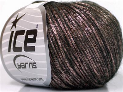 Lot of 8 Skeins Ice Yarns ROCK STAR (19% Merino Wool) Yarn Light Pink Black