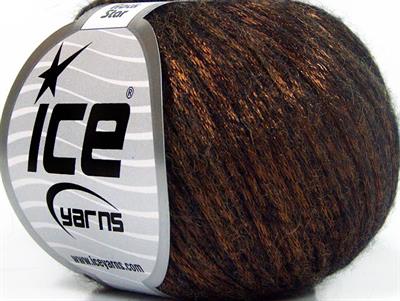 Lot of 8 Skeins Ice Yarns ROCK STAR (19% Merino Wool) Hand Knitting Yarn Copper