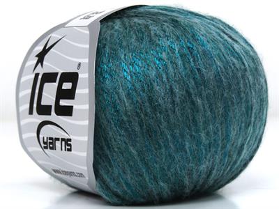 Lot of 8 Skeins Ice Yarns ROCK STAR (19% Merino Wool) Yarn Emerald Green